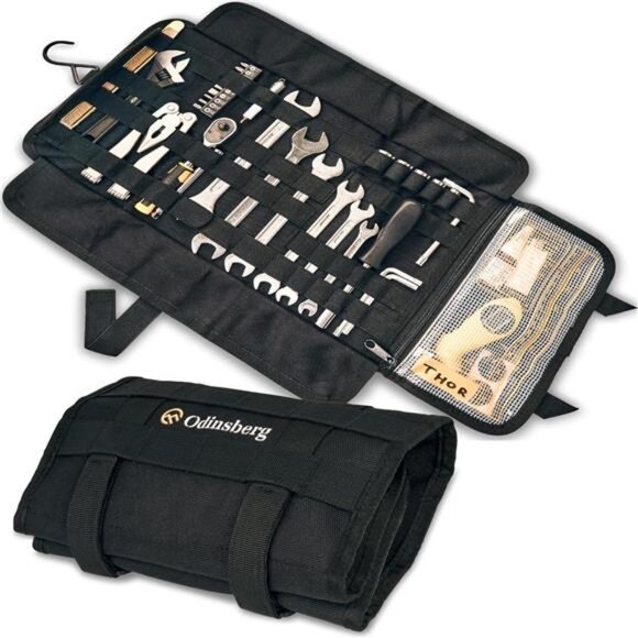 Motorcycle Tool Roll Bag Tools NOT Included - Small Tool Bag Wrench Roll Up Bag - Picture 1 of 7